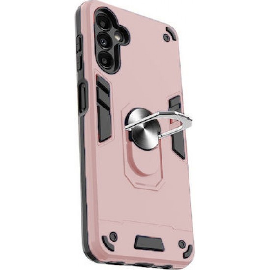 Θήκη Hybrid Shockproof Armor Case Stand Metal Ring για Samsung Galaxy A54 - Ροζ Χρυσο