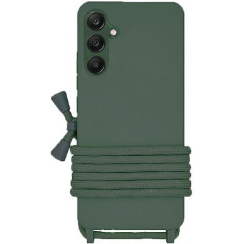 Back Cover Σιλικόνης με Λουράκι Πρασινο (Galaxy A55)