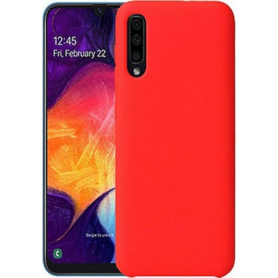Forcell Soft Touch Back Cover Σιλικόνης Κόκκινο (Galaxy A70)
