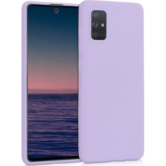 Back Cover Σιλικόνης Purple (Galaxy A71)