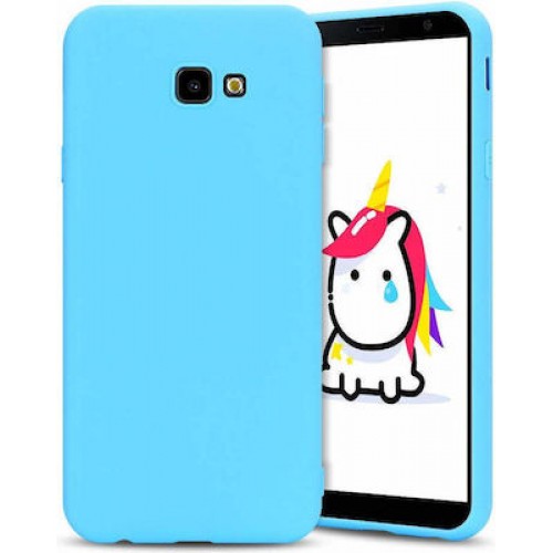 Back Cover Σιλικόνης Γαλάζιο (Galaxy J6 Plus)