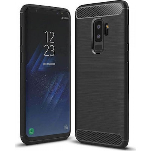 Hurtel Brushed Carbon Μαύρο (Galaxy S9)