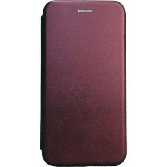 OEM Θήκη Book elegance για Samsung Galaxy S21 Plus σε Μπορντό Μπορντό Flip Wallet Δερματίνη, Σιλικόνη