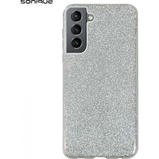Sonique Shiny Back Cover Σιλικόνης Ασημί (Galaxy S21 Plus 5G)