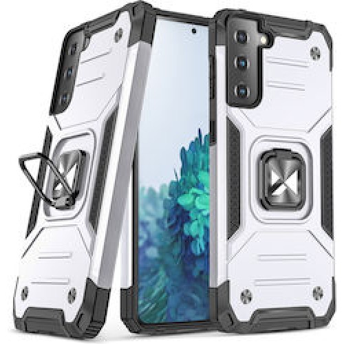 Wozinsky Ring Armor Back Cover Πλαστικό Ασημί (Galaxy S22 Plus 5G)