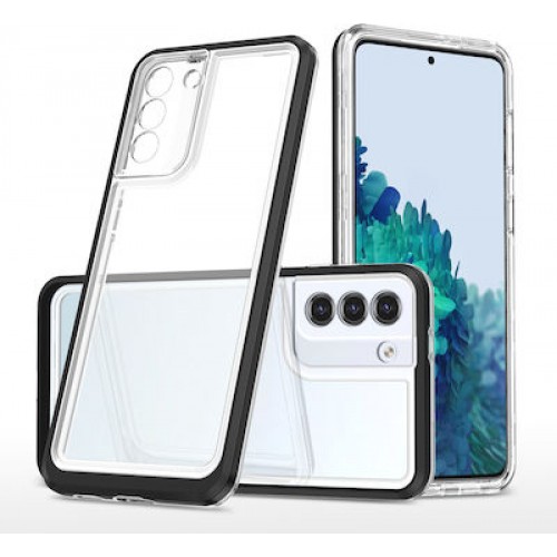 Hurtel Clear 3in1 Back Cover Σιλικόνης Μαύρο (Galaxy S22 Plus 5G)