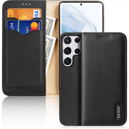 Dux Ducis Hivo Wallet Δερμάτινο Μαύρο (Galaxy S22 Ultra 5G)