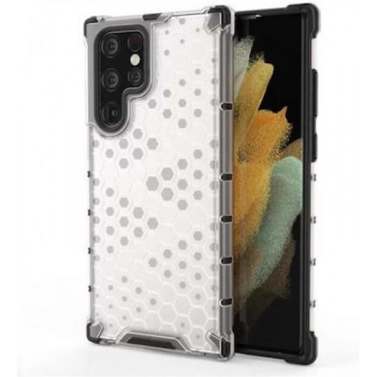 Tel Protect Honeycomb Back Cover Πλαστικό Ανθεκτική Διαφανο (Galaxy S22 Ultra 5G)