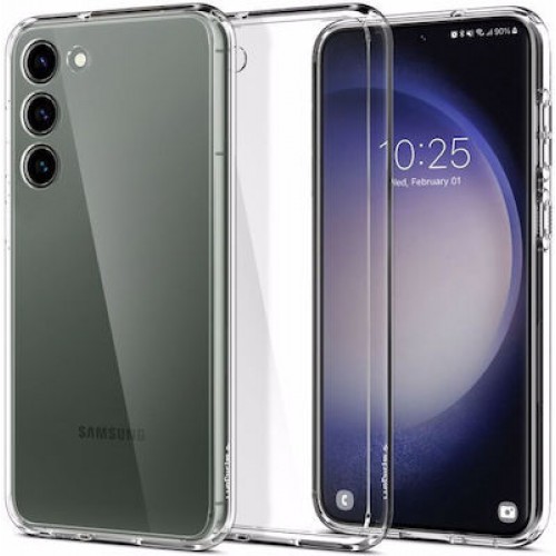 Spigen Ultra Hybrid Back Cover Πλαστικό / Σιλικόνης Crystal Clear (Galaxy S23 Plus)