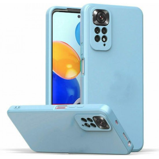Bodycell Square Liquid Back Cover Σιλικόνης Light Blue (Redmi Note 11 Pro)