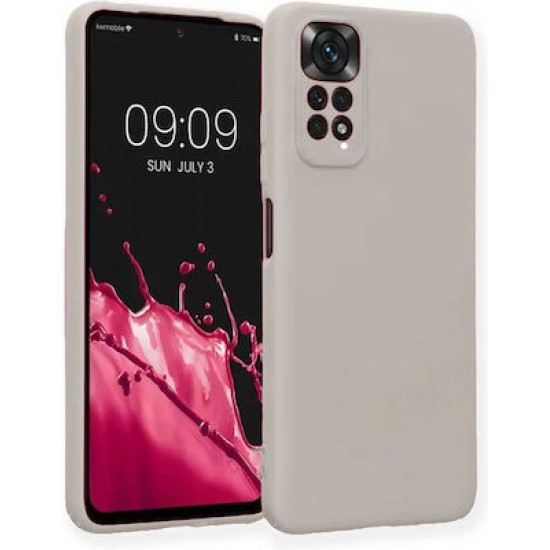 Bodycell Square Liquid Back Cover Σιλικόνης Beige (Redmi Note 11 Pro)