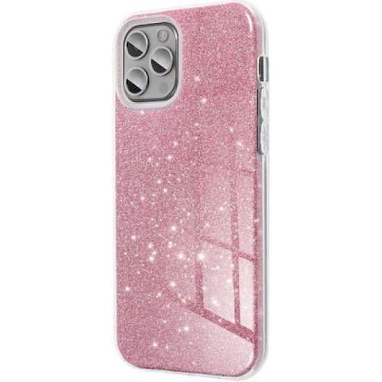 Glitter Strass Back Cover Σιλικόνης Ροζ Χρυσο (Redmi Note 13 Pro 5G)