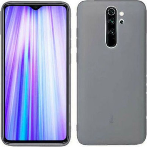 Back Cover Σιλικόνης Γκρι (Redmi Note 8 Pro)