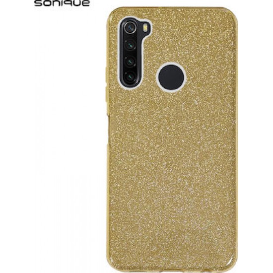 Sonique Shiny Back Cover Σιλικόνης Χρυσο (Redmi Note 8T)