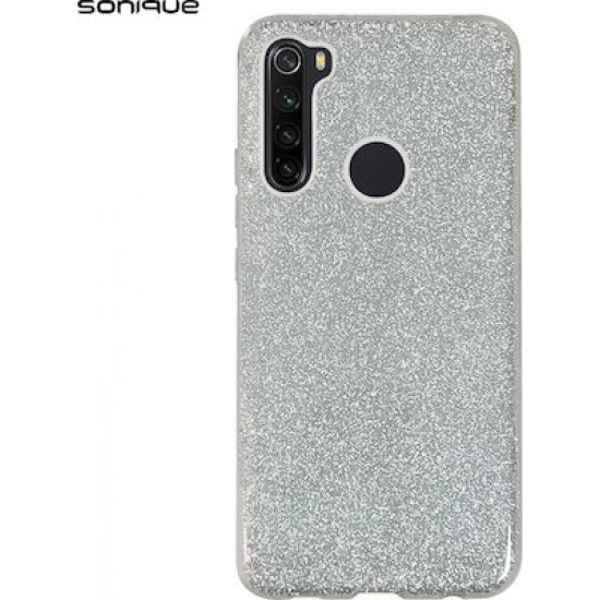 Sonique Shiny Back Cover Σιλικόνης Ασημί (Redmi Note 8T)
