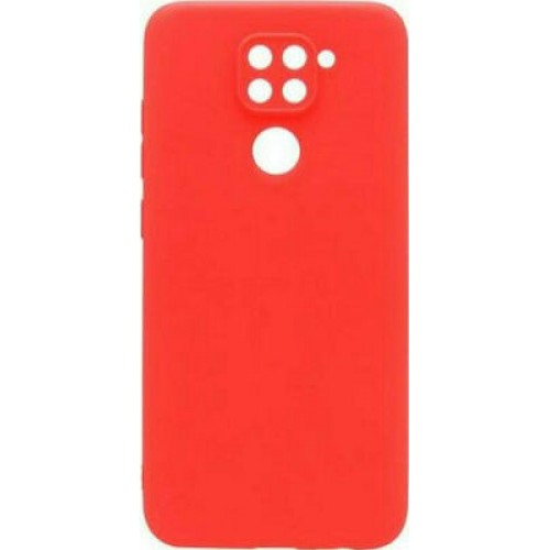 iNOS Back Cover Σιλικόνης Κοκκινο (Redmi Note 9)