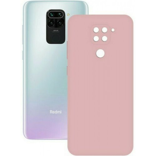 iNOS Back Cover Σιλικόνης Ανοιχτο Ροζ (Redmi Note 9)