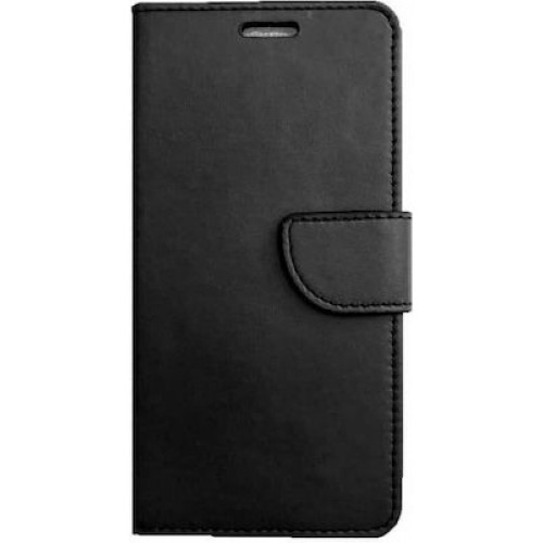 Book Δερματίνης Μαυρο (Redmi Note 9)