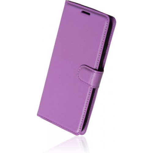 Book Δερματίνης Μωβ (Redmi 12)