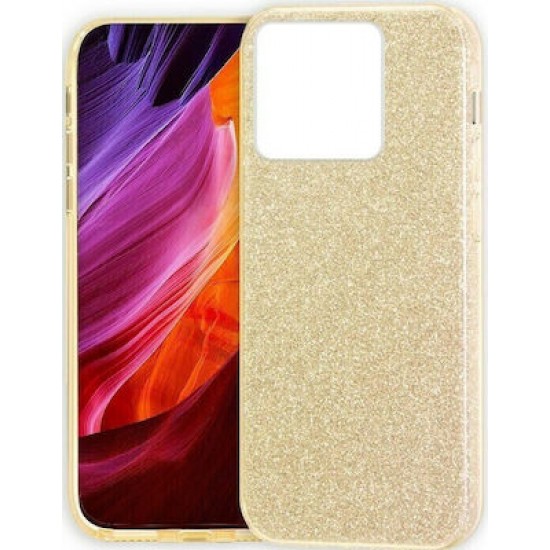 Glitter Back Cover Σιλικόνης Χρυσο (Redmi 12C)