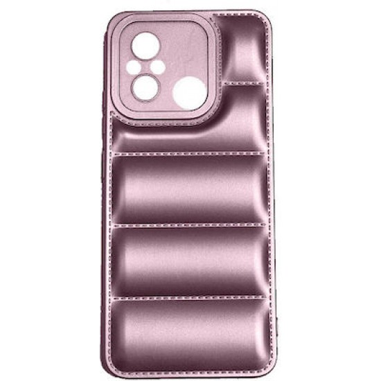 Θήκη Σιλικονης Soft Puffer Jacket για Xiaomi Redmi 12C - Ροζ Χρυσό