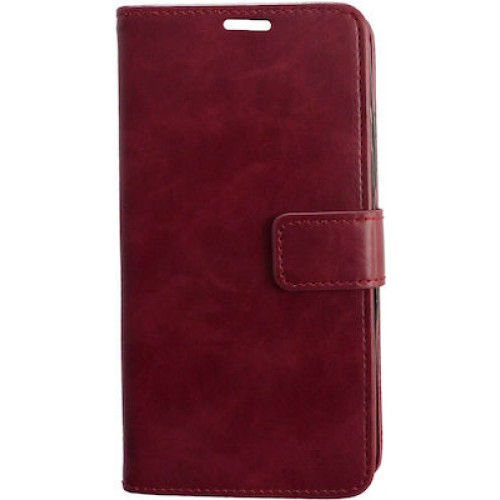 Book Δερμάτινο Μπορντό (Redmi Note 12 Pro 5G)