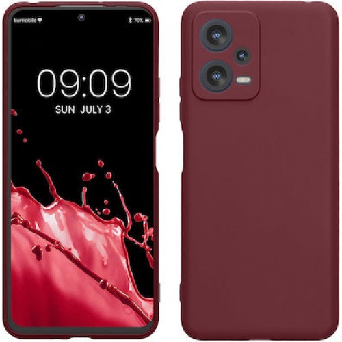 Back Cover Σιλικόνης Μπορντό (Redmi Note 12 Pro 5G)