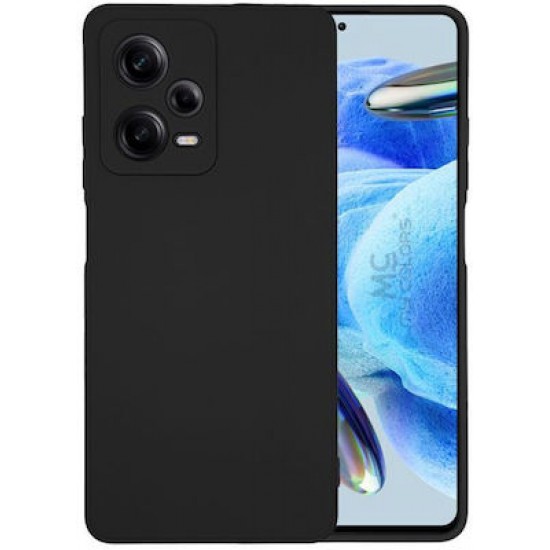 Back Cover Σιλικόνης Μαυρο (Redmi Note 12 Pro 5G)