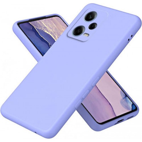 Back Cover Σιλικόνης Μωβ (Redmi Note 12 Pro 5G)