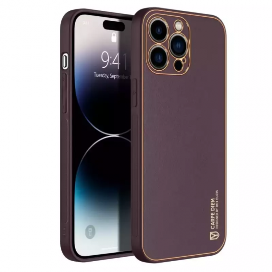 Dux Ducis Yolo Elegant Back Cover Δερματίνης / Πλαστικό Μώβ (iPhone 14 Pro Max)