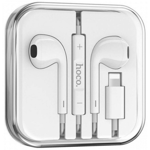 M80 Earbuds Handsfree με Βύσμα Lightning Λευκό