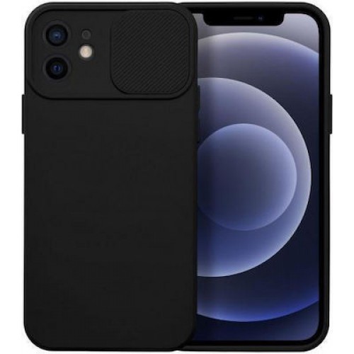 Forcell Slide Back Cover Μαύρο (iPhone 12)