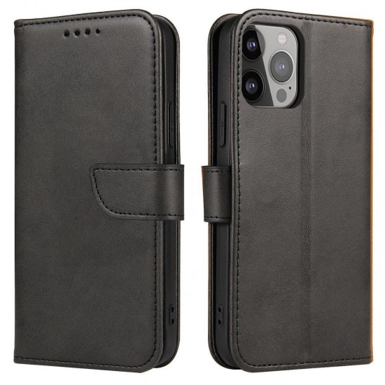 Hurtel Magnet Elegant Wallet Δερματίνης Μαύρο (iPhone 14 Pro Max)