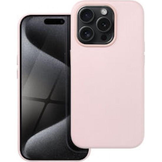 Mag Cover Back Cover Δερμάτινο Μπεζ (iPhone 15 Pro)