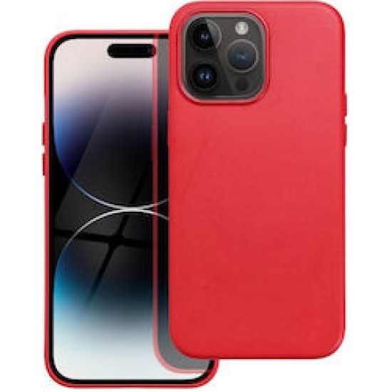 Mag Cover Back Cover Δερμάτινο Κόκκινο (iPhone 15 Pro Max)