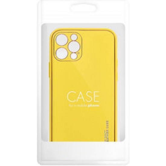 Back Cover Δερμάτινο Κίτρινο (iPhone 15 Pro Max)