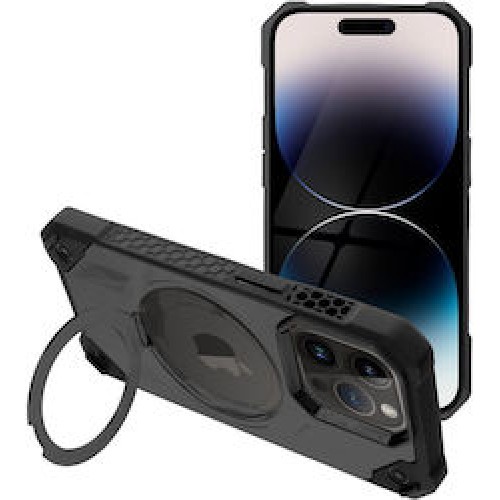 Mag Cover Back Cover Ανθεκτική Μαύρο (iPhone 15 Pro Max)