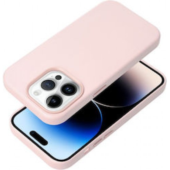 Mag Cover Back Cover Δερμάτινο Ροζ (iPhone 15 Pro Max)