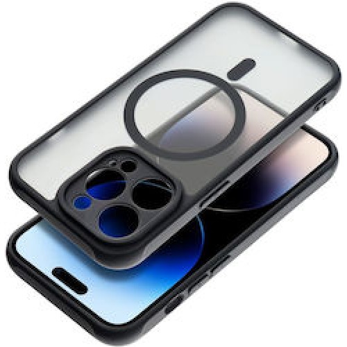 Full Matte Mag Back Cover Μαύρο (iPhone 15 Pro Max)