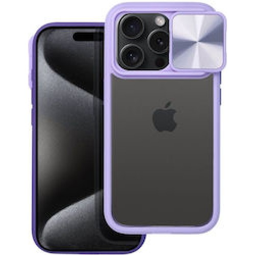Slider Back Cover Μωβ (iPhone 15)