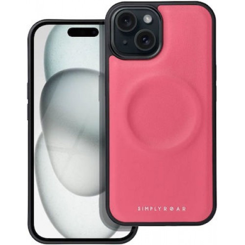 Roar Back Cover Δερματίνης Φούξια (iPhone 14/15)