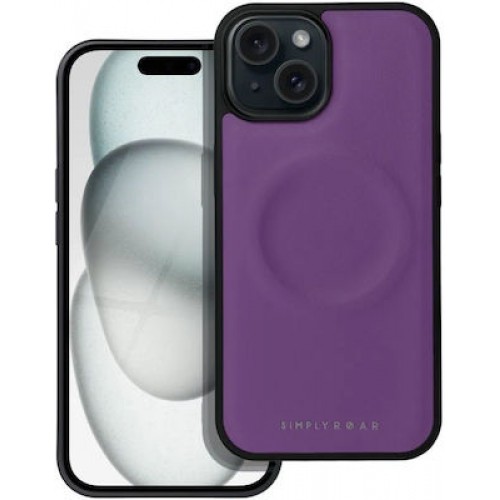 Roar Back Cover Δερματίνης Μωβ  (iPhone 14/15)