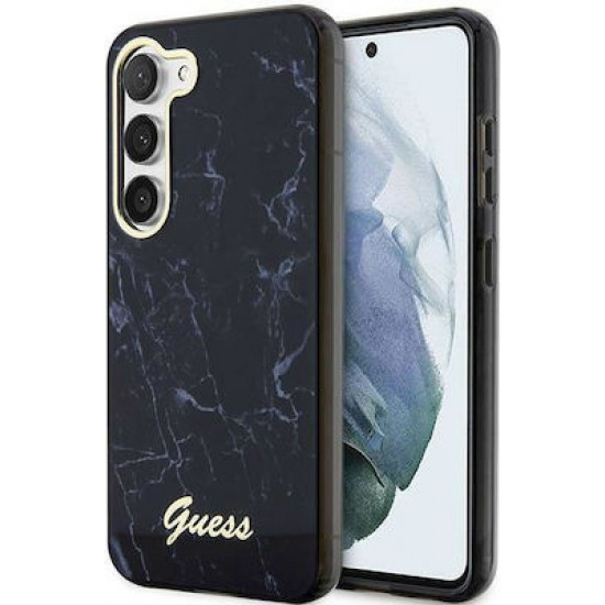 Guess Back Cover Πλαστικό Marble Black (Galaxy S23 Plus)