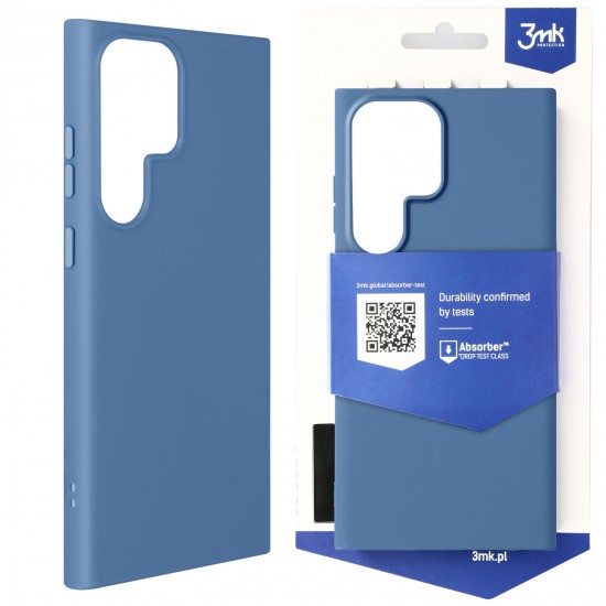 Θήκη για Samsung S23 Ultra Soft Matte Anti-Fall 1,25m 3mk Matte Case Blue