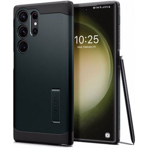 Spigen Tough Armor Back Cover Πλαστικό Ανθεκτική Abyss Green (Galaxy S23 Ultra)