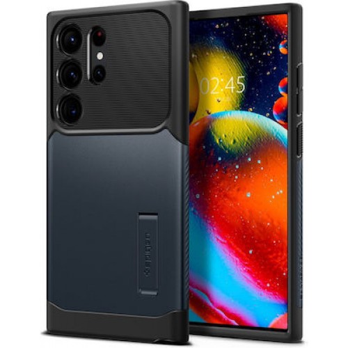 Spigen Slim Armor Back Cover Πλαστικό / Σιλικόνης Metal Slate (Galaxy S23 Ultra)