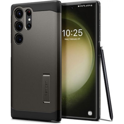 Spigen Tough Armor Back Cover Πλαστικό Ανθεκτική Gunmetal (Galaxy S23 Ultra)