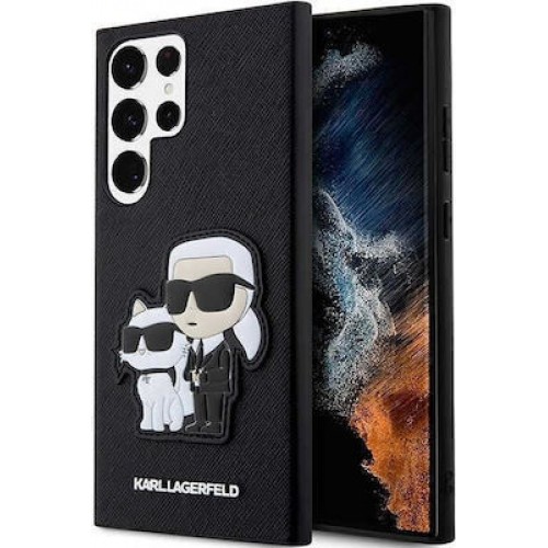Karl Lagerfeld Karl & Choupette Back Cover Δερματίνης / Πλαστικό Μαύρο (Galaxy S23 Ultra)