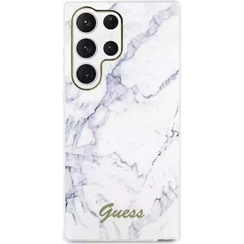 Guess Back Cover Plastic White / White (Galaxy S23 Ultra) Guess Back Cover Plastic White / White (Galaxy S23 Ultra)