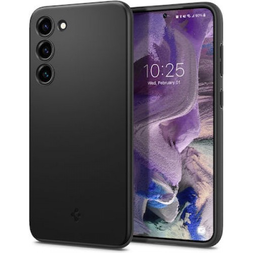 Spigen Thin Fit Back Cover Πλαστικό Μαύρο (Galaxy S23)